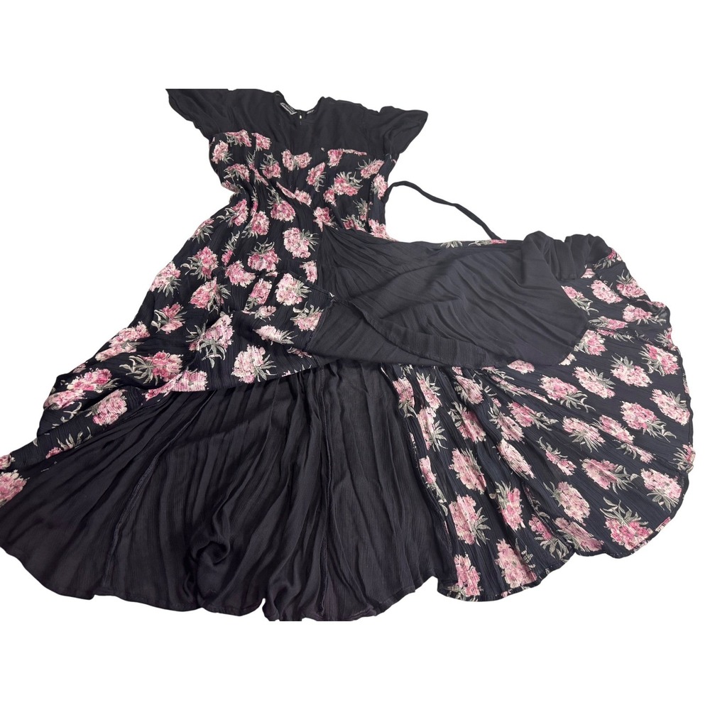 Starina Black Floral Maxi Vintage Dress - Picture 10 of 16